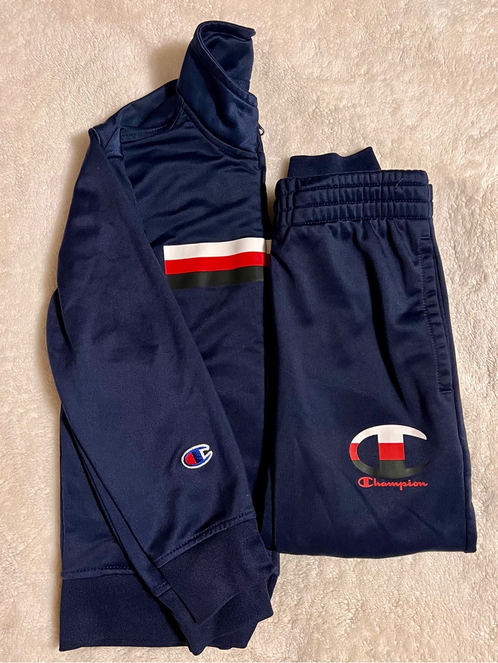 Champion Navy Kids Sweatpants & Jacket
